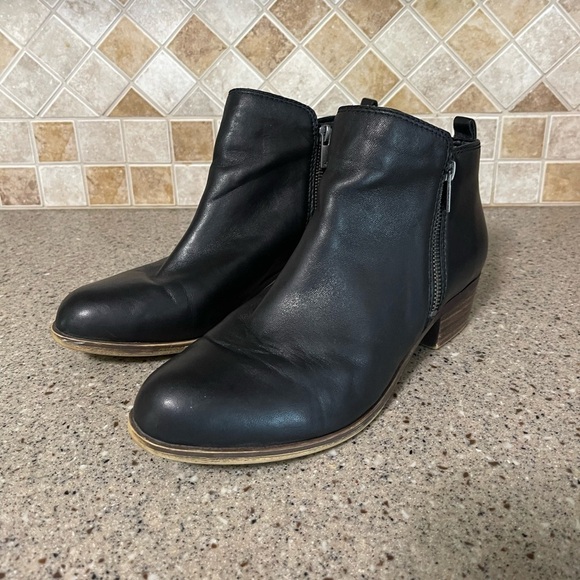 Lucky Brand Shoes - Lucky Brand Women’s Basel Leather Black Bootie in Size 10W